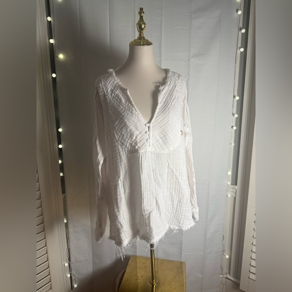 We The Free White Blouse Medium - Picture 8 of 8